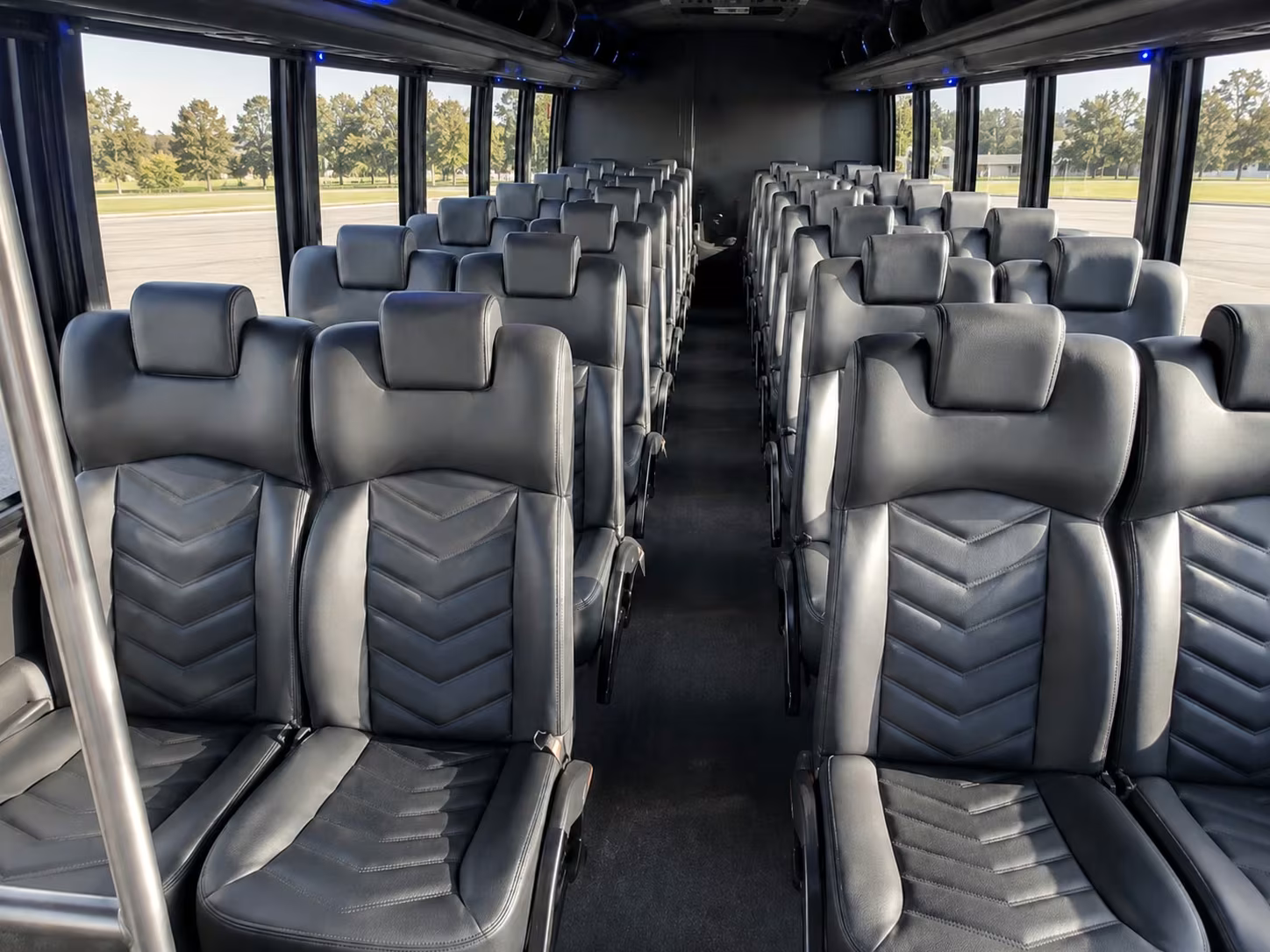 15 passenger minibus interior
