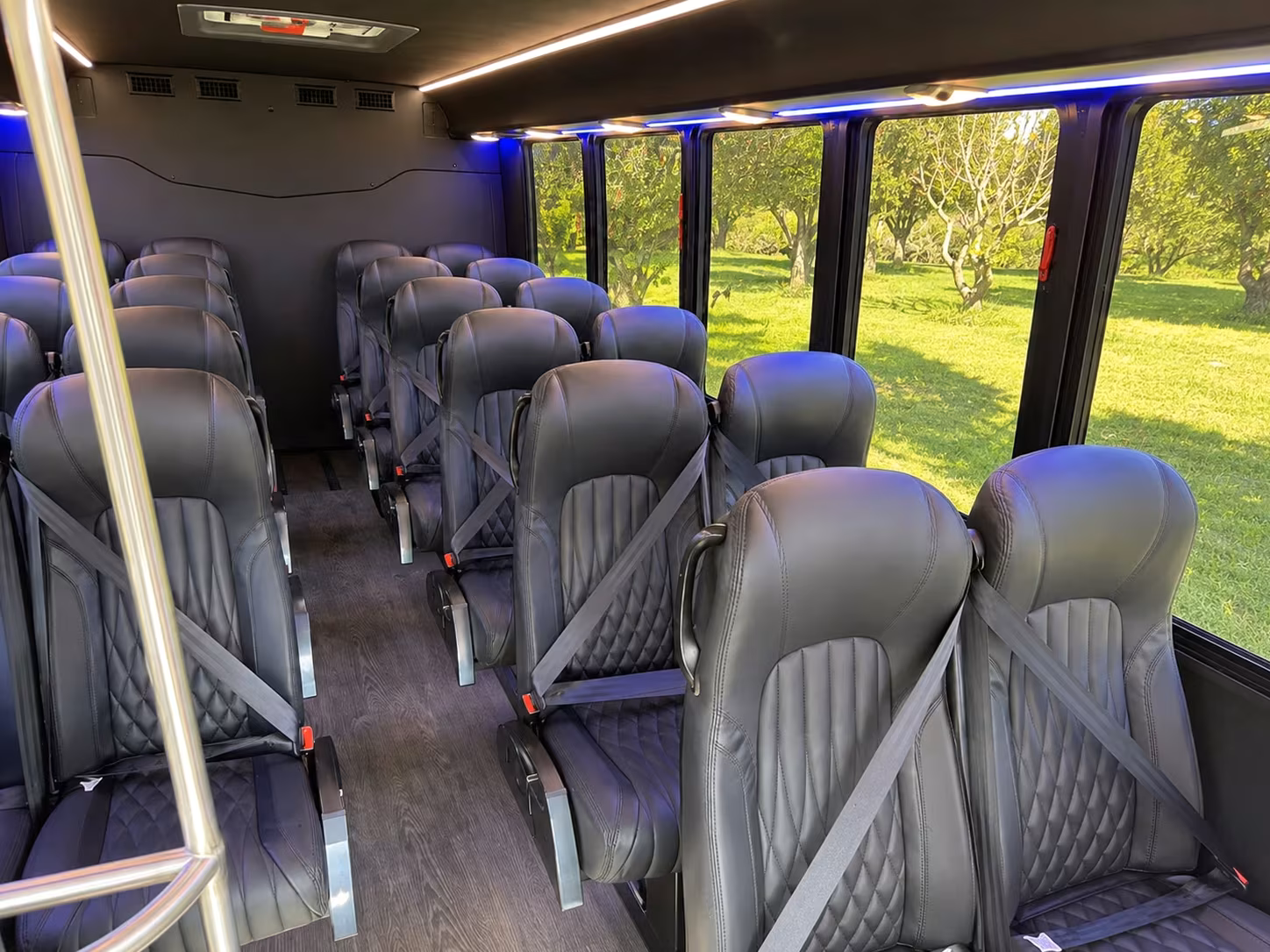 18 passenger minibus inside