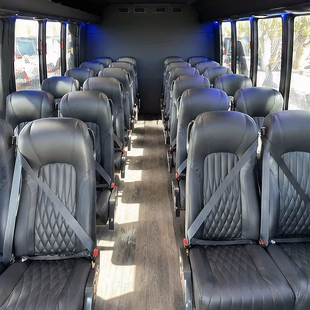 28 passenger minibus inside